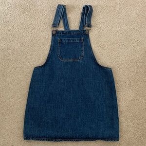 Dark Denim Overall Dress